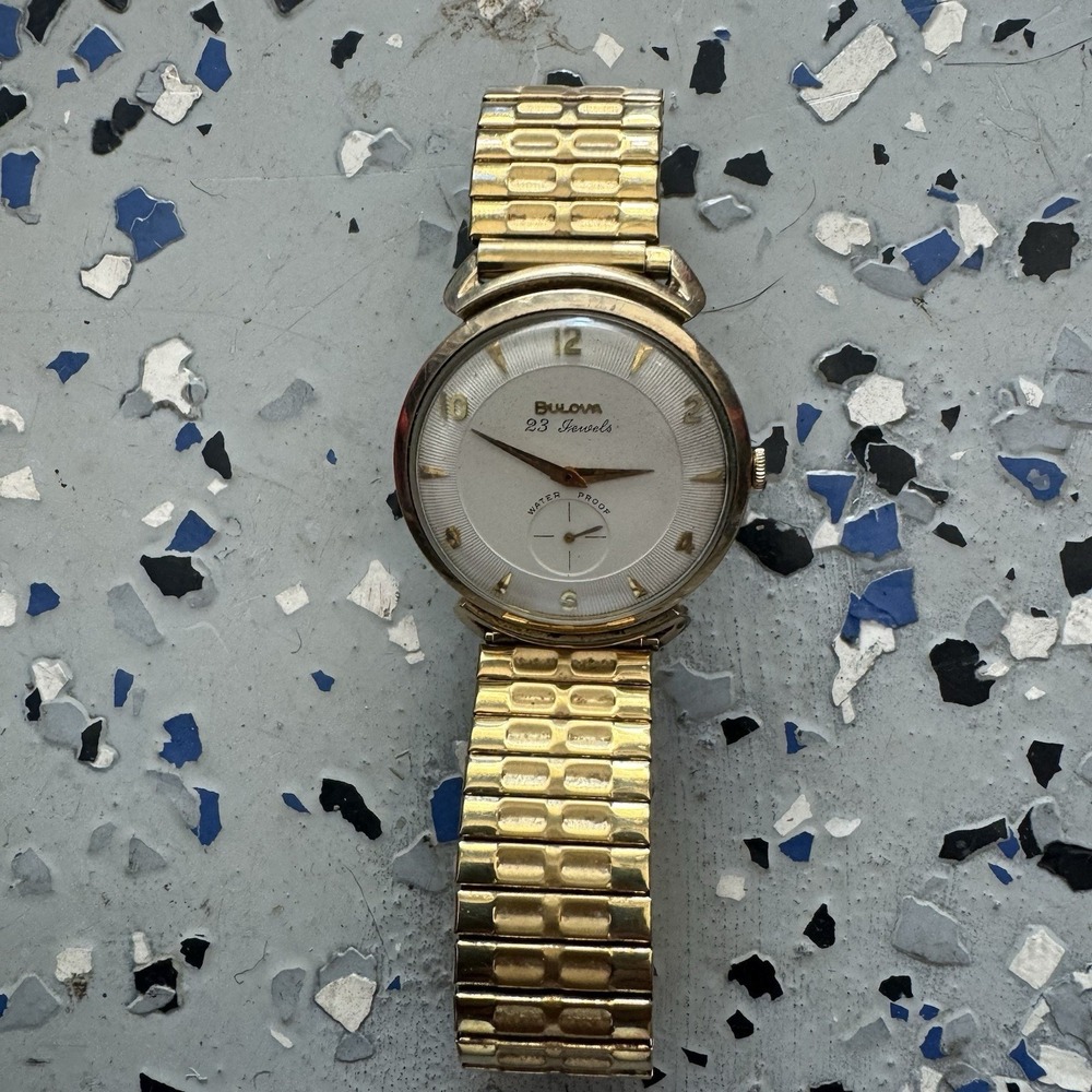 Vintage 1959 Bulova His Excellency Men's Mechanical Wristwatch 10k RGP Not Runni